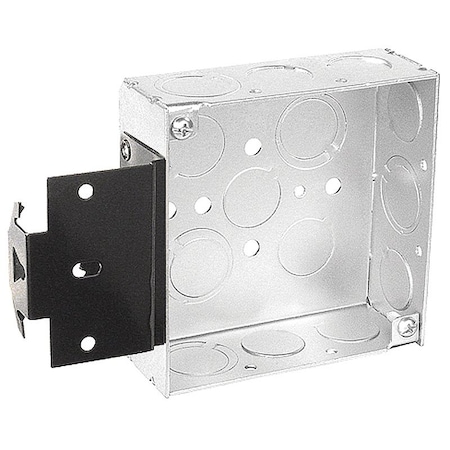 Southwire Electrical Box, 21 cu in, Square Box Type, 4 Gangs, Steel, Square Shape 52151-MS